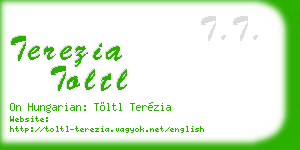terezia toltl business card