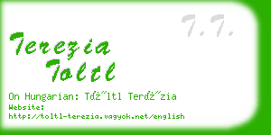 terezia toltl business card